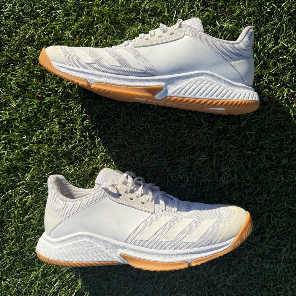 Adidas White CRAZYFLIGHT VOLLEYBALL SHOES Sz(9) - Picture 3 of 6